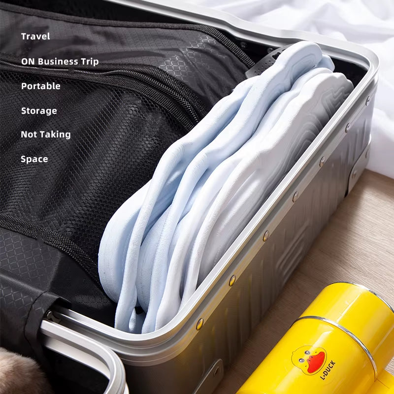 Folding Slippers Trip Travel Portable Slides Women Men Light Home Hotel Salon Homestay Guest Use Sandals Bathing Beach Shoes