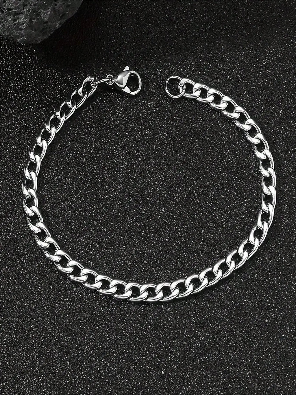 Men'S Minimalist Chain Bracelet, Stainless Steel Wrist, Fashion Jewelry for Party, Daily Clothing Decor, Trendy All-Match & Exquisite Jewelry for Birthday Gift