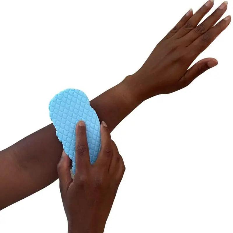 3D Bath Sponge,Random Color,Mud and Ash Scrubbing Sponge,Exfoliating Bath Sponge,Skin Friendly and Reusable,Alternative to Exfoliating Gloves,Mirrorzone.