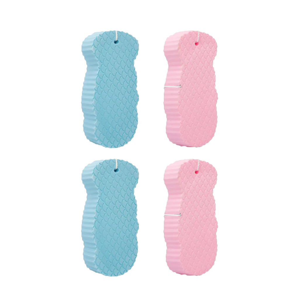 3D Bath Sponge,Random Color,Mud and Ash Scrubbing Sponge,Exfoliating Bath Sponge,Skin Friendly and Reusable,Alternative to Exfoliating Gloves,Mirrorzone.