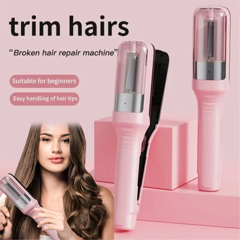 Hair Ends Trimmer Split Remover Dry Damaged Brittle Professional Automatic Trim Split for Women Cordless Hair Cutting Machine