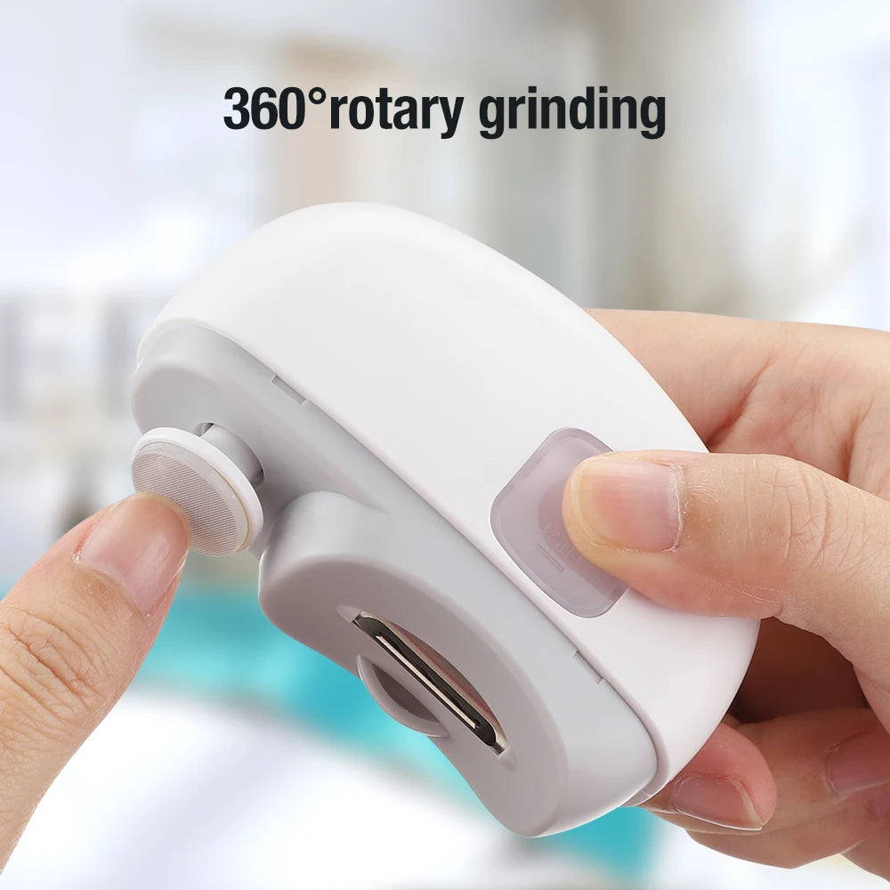 Electric Auto Nail Clippers Manicure Anti-Splash Nail Trimmer for Baby Finger Toe Scissors Pedicure Thick Nails Cutter Tools
