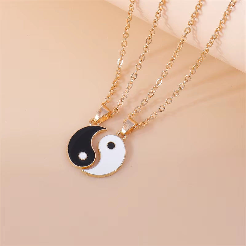 Fashion Yin Yang Tai Chi Necklace for Women Men Birthday Gift Best Friends Party Holiday Jewelry Gifts