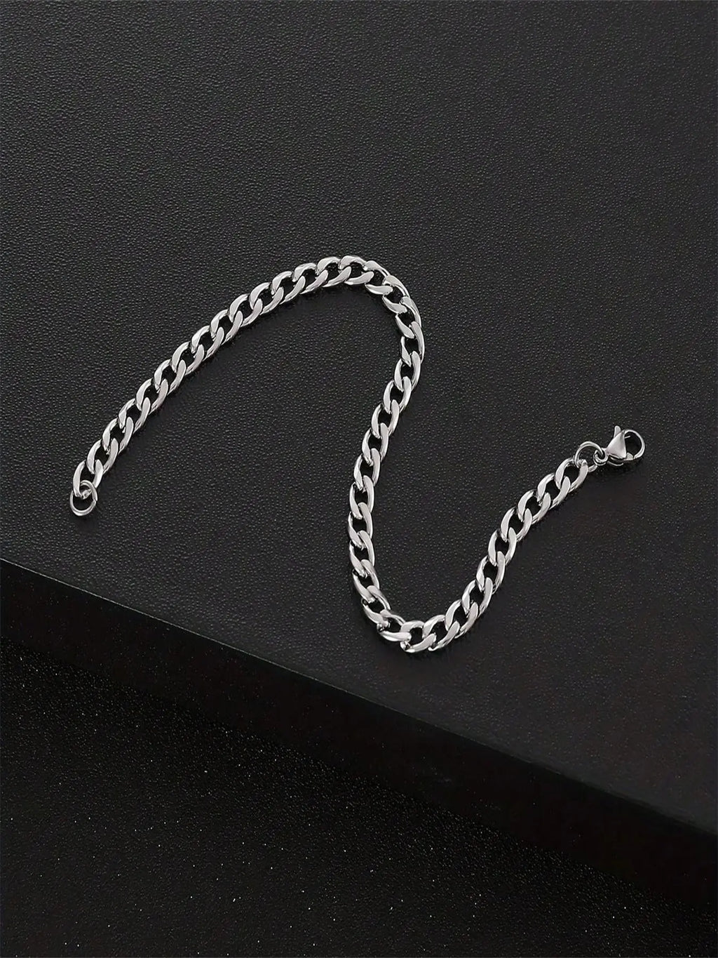 Men'S Minimalist Chain Bracelet, Stainless Steel Wrist, Fashion Jewelry for Party, Daily Clothing Decor, Trendy All-Match & Exquisite Jewelry for Birthday Gift